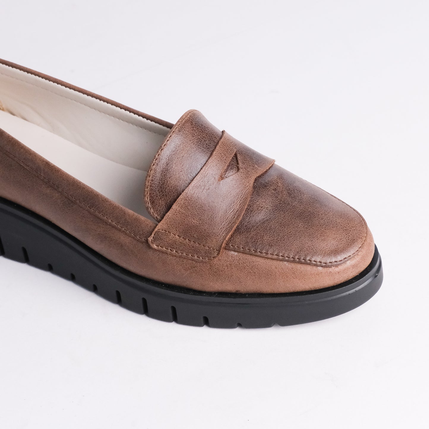 WEDGED PENNY LOAFERS