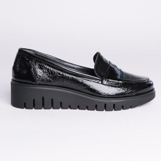 WEDGED PENNY LOAFERS