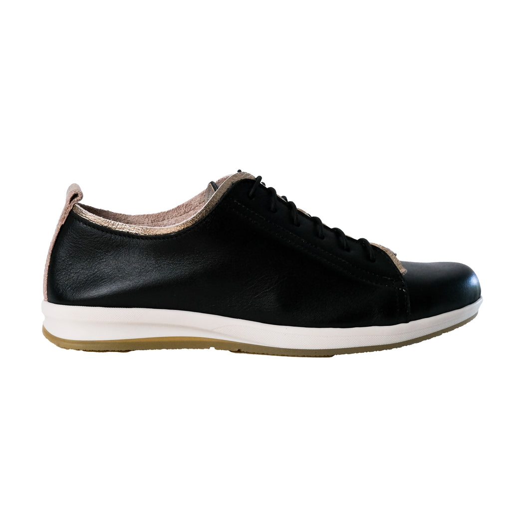 METALLIC & BLACK ATHLEISURE SNEAKER