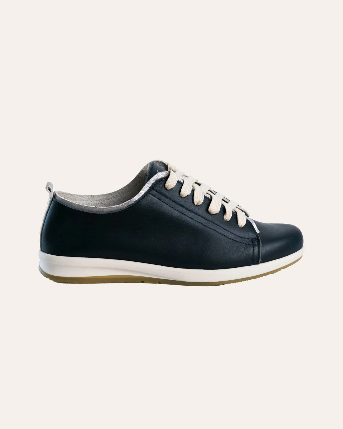 Hydra Sneaker in Black and metallic, handmade leather sneaker by Phelan Footwear