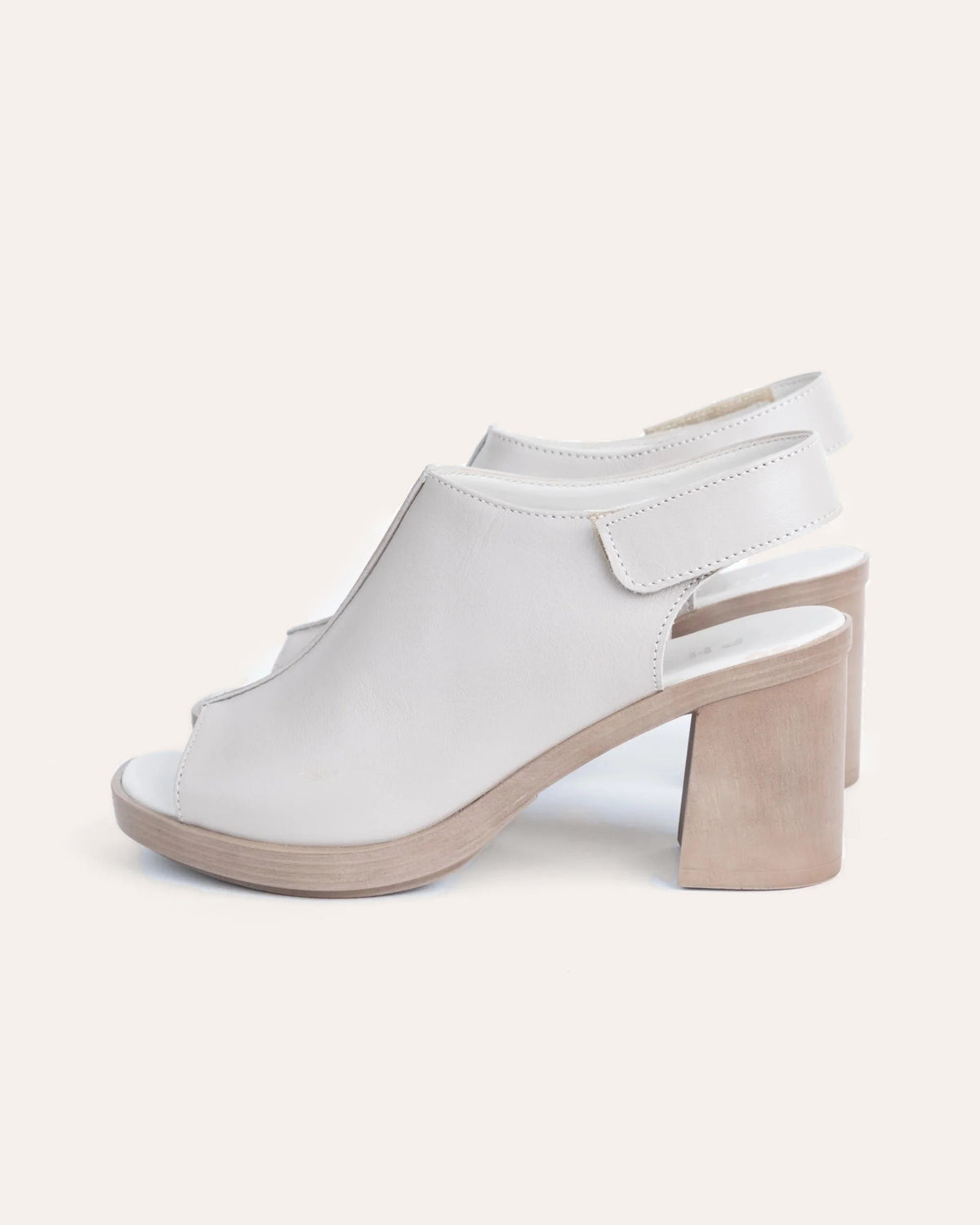Lucca Heel, handmade leather block-heel sandal by Phelan Footwear