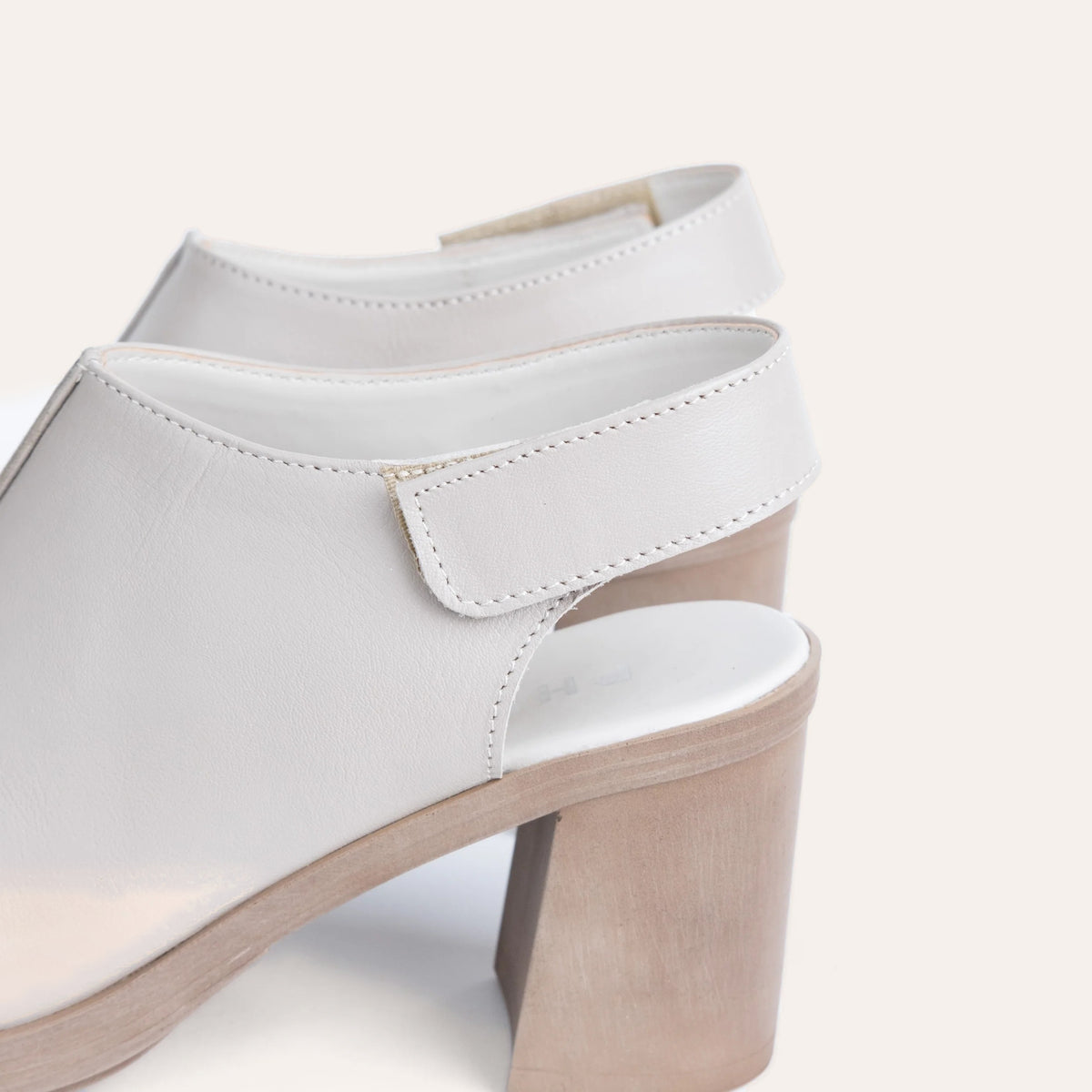 Lucca Heel, handmade leather block-heel sandal by Phelan Footwear