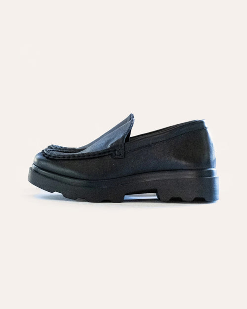 Billie Loafer in Black, handmade leather loafer by Phelan Footwear