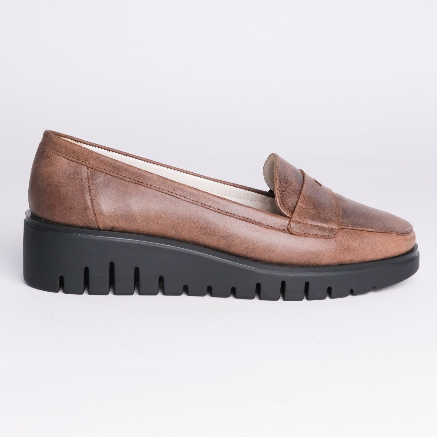 WEDGED PENNY LOAFERS