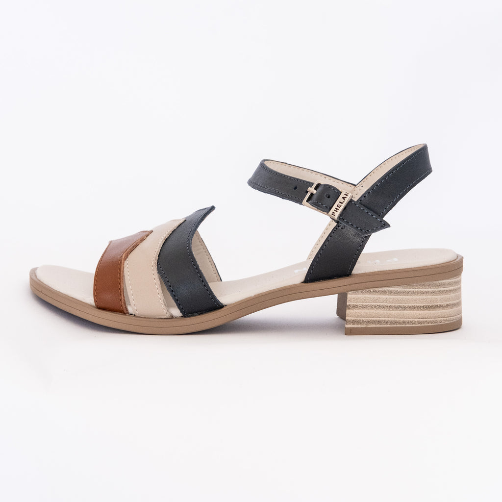 THREE-TIER COLOURBLOCK SANDALS