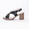 CROSS BLOCK HEELS