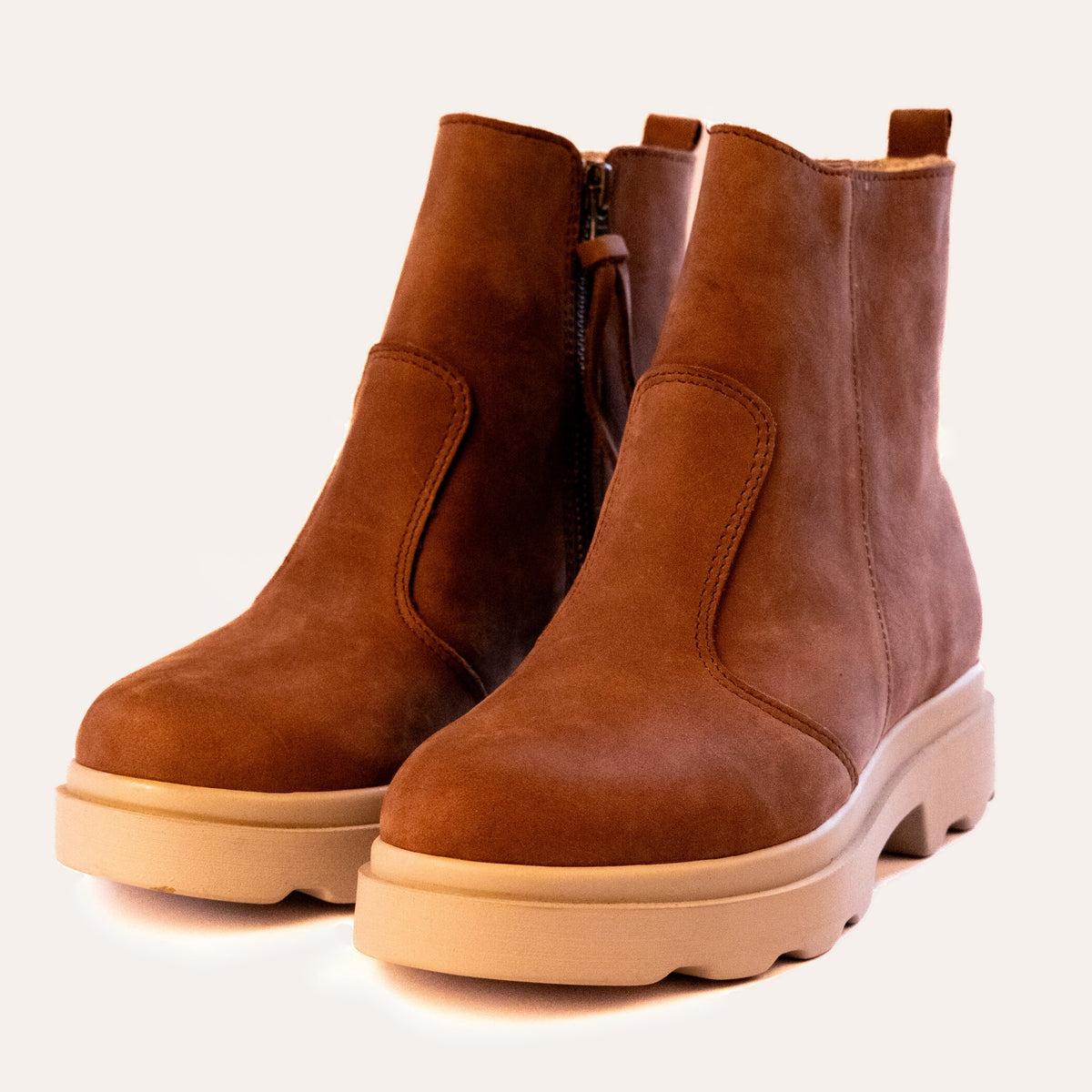 Sheraton Ankle Boot in Tan, handmade leather boot by Phelan Footwear