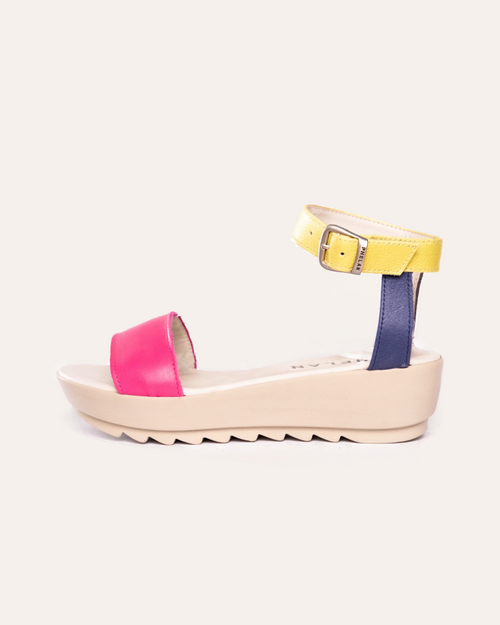 Amalfi Wedge, handmade leather wedge sandal by Phelan Footwear
