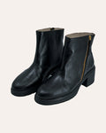 Elena Ankle Boot in Black — handmade leather ankle boot by Phelan Footwear