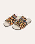 Ischia Wedge in Leopard — handmade leather wedge by Phelan Footwear