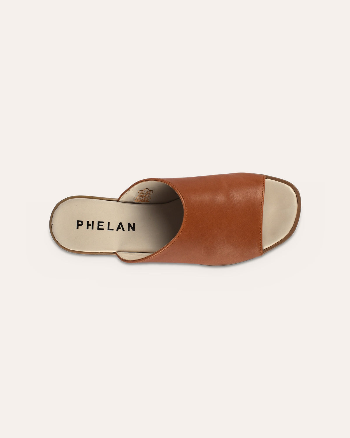 Sorrento Heel in Tan from above