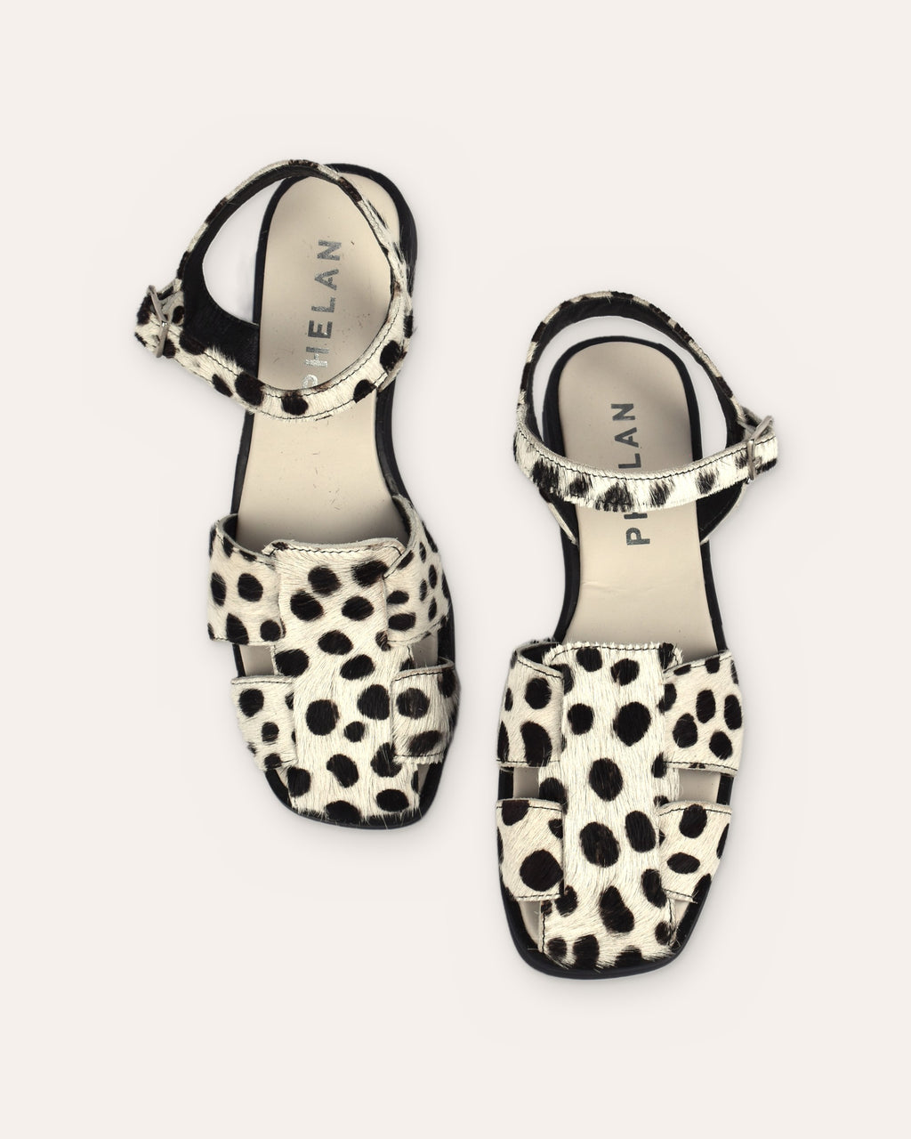 Bosun Sandal in Dalmatian, the pair from above