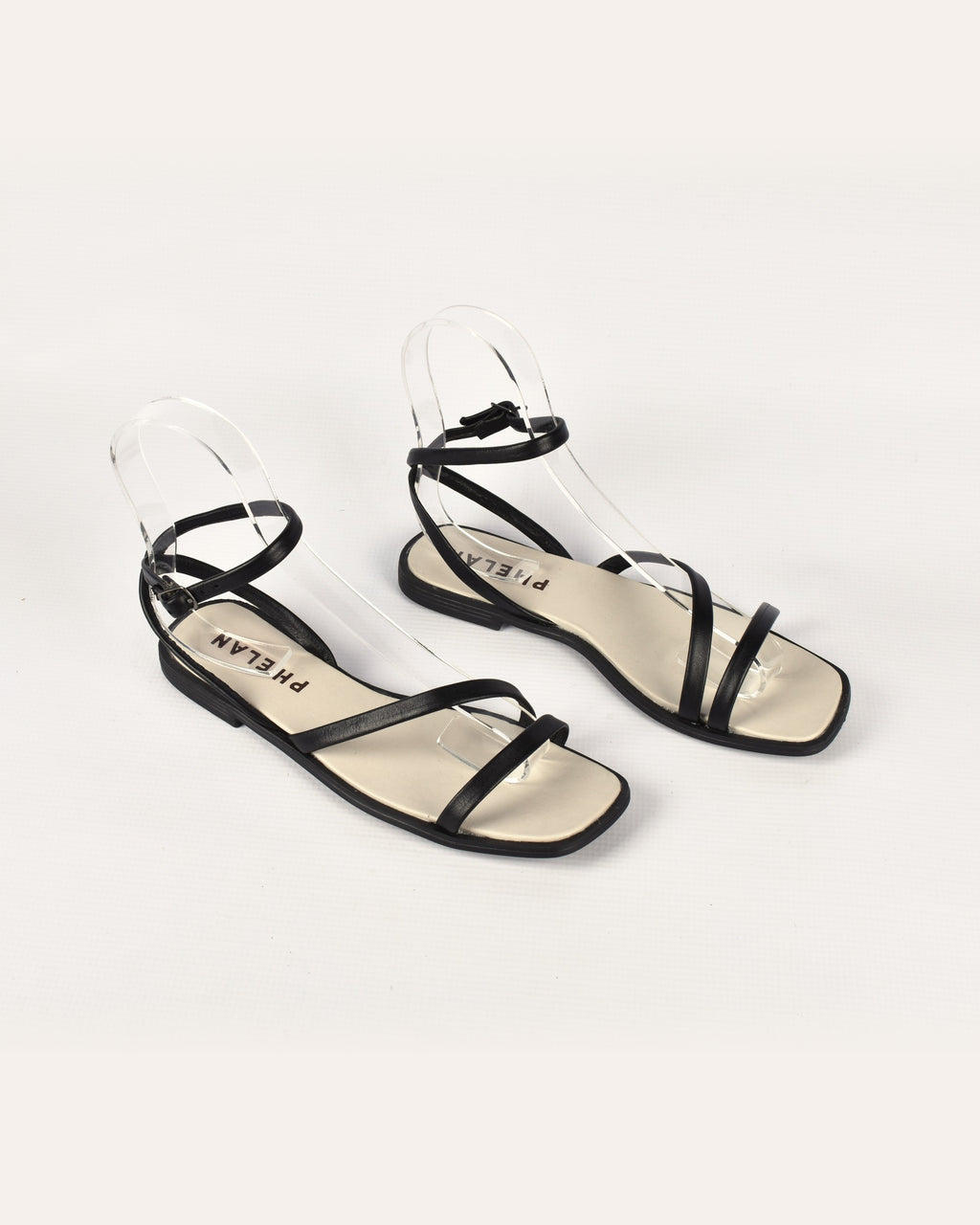 Mila Sandal in Black — handmade leather sandal by Phelan Footwear