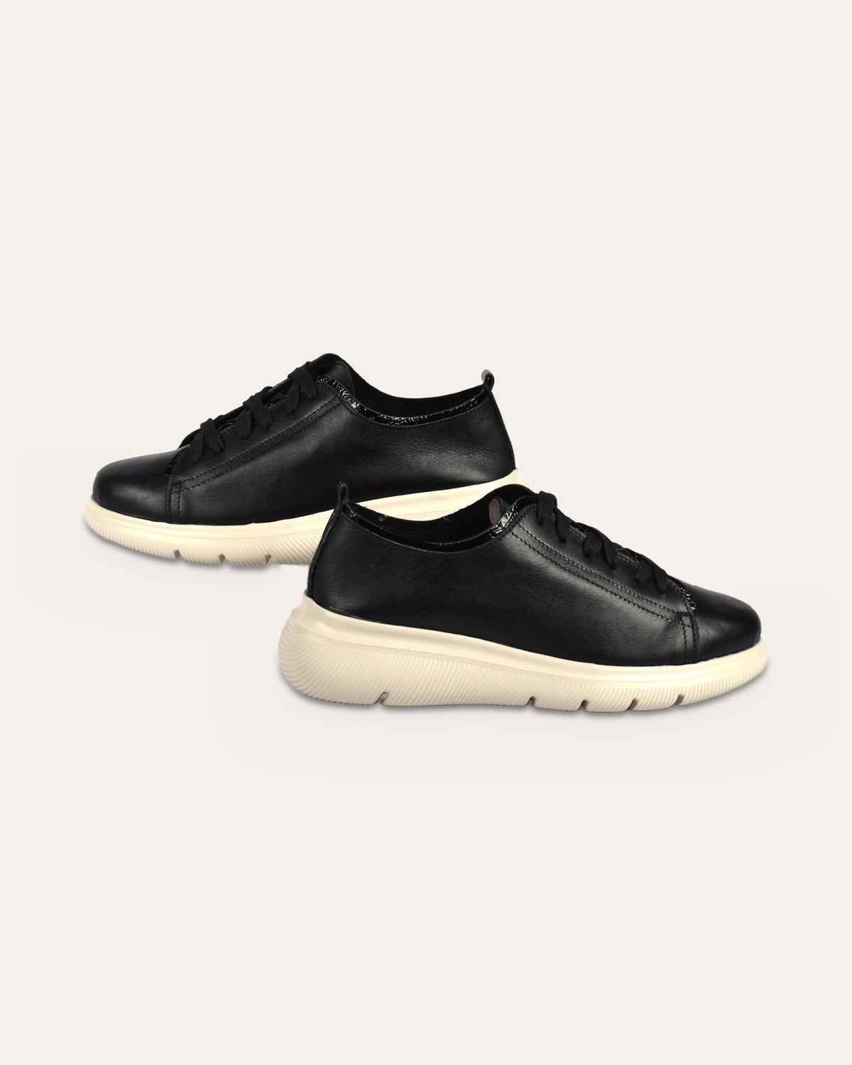 Deck Sneaker in Black — handmade leather sneaker by Phelan Footwear