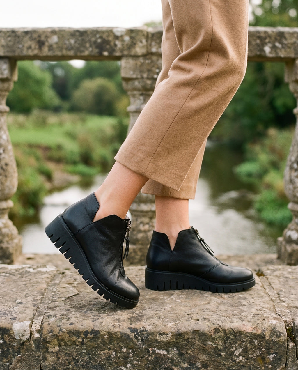 Lifted Chelsea Boot in Black, worn