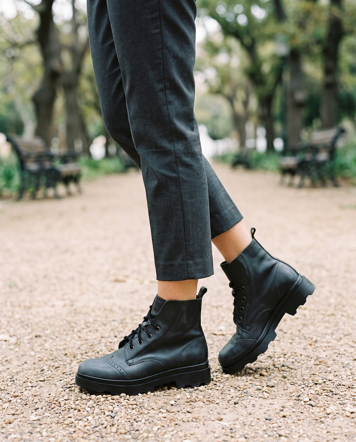 Mabel Lace-Up Boot, worn