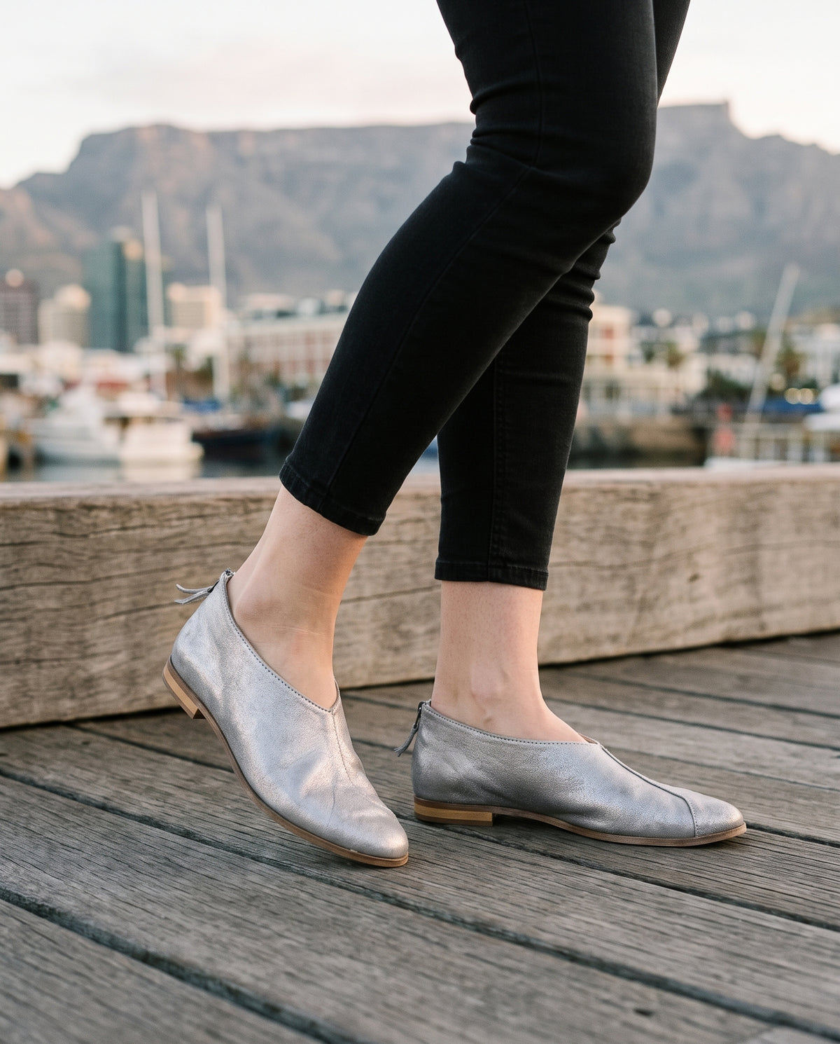 Pixie Flat in Silver, worn