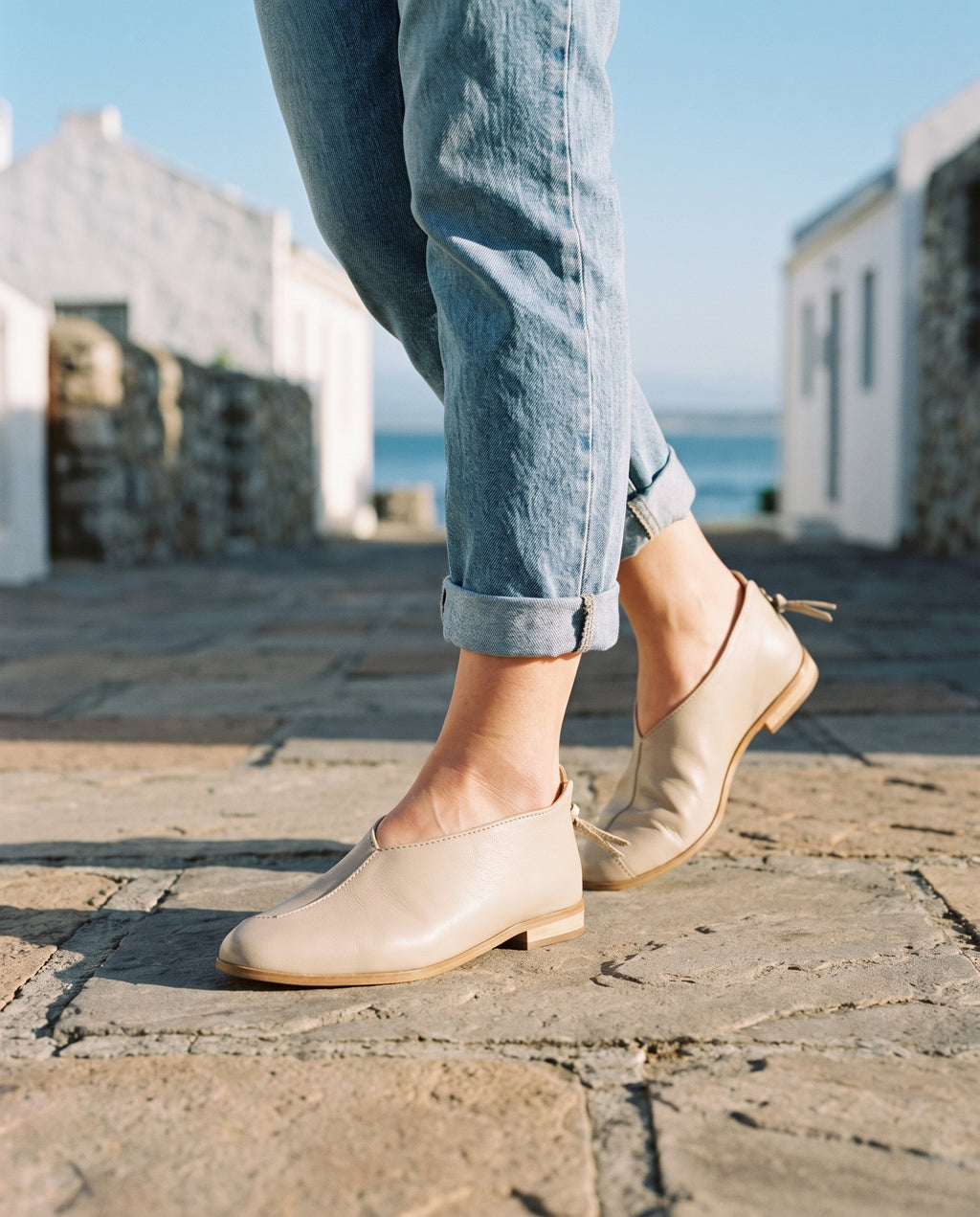 Pixie Flat in Taupe, worn