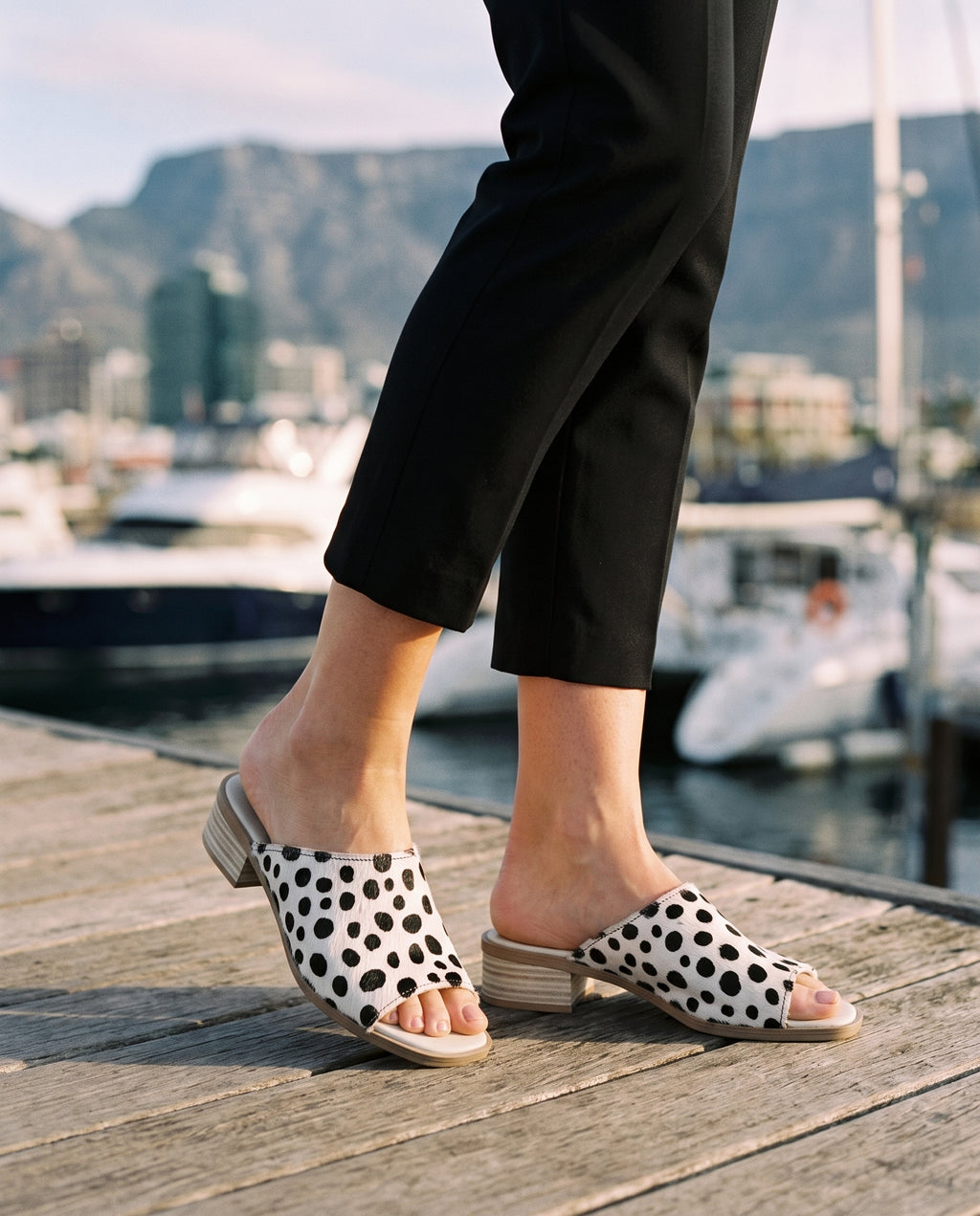 Zante Mule, worn